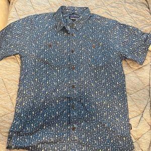 Blue Patagonia button up